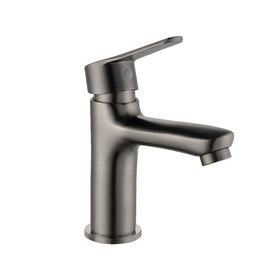 Monomando lavamanos Gunnar gun metal gris cromado