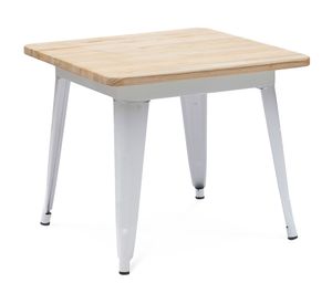 Mesa infantil Becca + 2 sillas natural/blanco