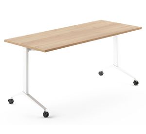 Escritorio Space plegable natural/blanco 74.5x150x70 cm