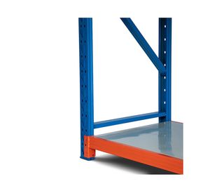 Estante metalico organizador Selectivo azul/naranjo 3 niveles