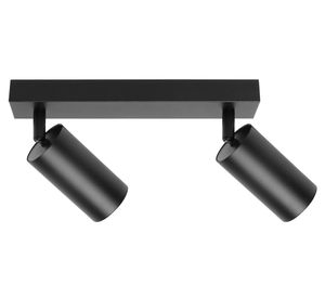 Lámpara de techo 50W GU10 2 luces led Harper negro