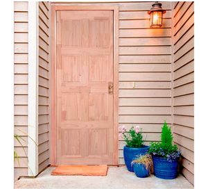 Puerta pino radiata 8 paneles Finger 75x220 cm