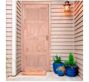 Puerta pino radiata 8 paneles Finger 65x220 cm