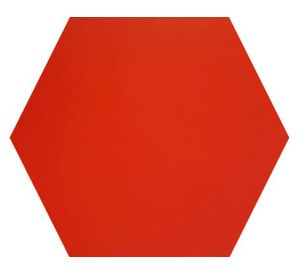 Gres porcelanato Hexagon rojo 20x23 cm 1 m2