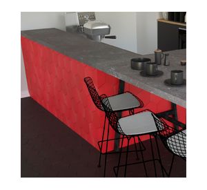 Gres porcelanato Hexagon rojo 20x23 cm 1 m2