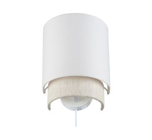 Pantalla de lámpara pared 40 W E27 Java natural