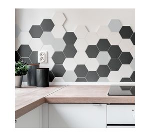 Gres porcelanato Hexagon gris 20x23 cm 1 m2