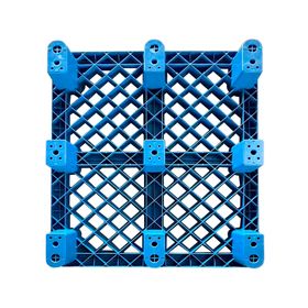 Pallet HDPE 9 tacos 120x100x15 cm azul