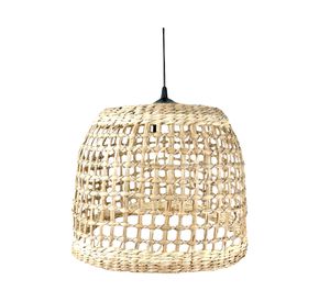 Pantalla lámpara Fiji 25x33 cm natural/blanco