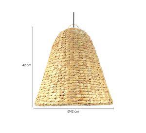 Pantalla lámpara Bahamas 42x42 cm natural