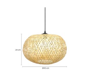 Pantalla lámpara Marbella M 24x45 cm natural