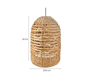 Pantalla lámpara Boracay 58x42 cm natural