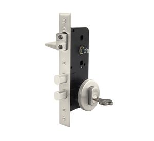 Cerradura embutida con manilla 1080960M+I.D plata