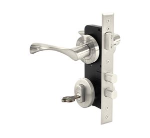 Cerradura embutida con manilla 1080A970A+NSNS plata