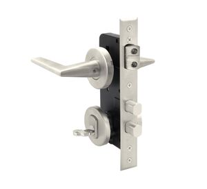 Cerradura embutida con manilla 1080960M+I plata