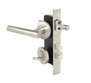 Cerradura embutida con manilla 1080960T+I plata