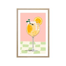 Lámina decorativa con marco 30x20 cm D1