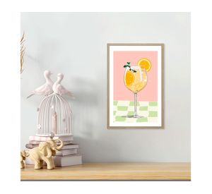 Lámina decorativa con marco 30x20 cm D1