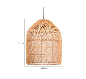 Pantalla lámpara Maui 53x42 cm natural
