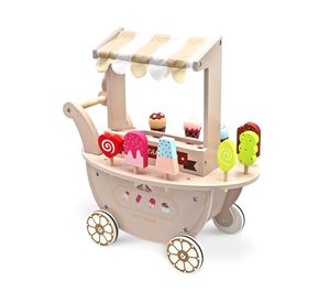 Heladería infantil madera natural