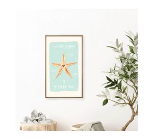 Canvas con marco textura French Riviera 50x30 cm D1