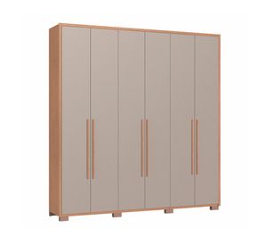 Clóset 6 puertas Safira beige 222x212.3x47 cm