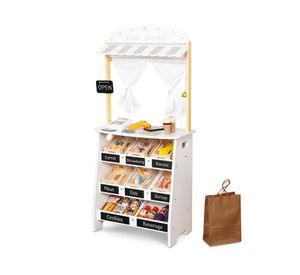 Mercado infantil de madera multicolor