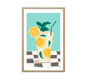 Lámina decorativa con marco 30x20 cm D2