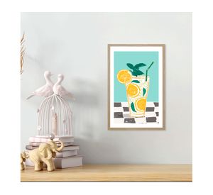 Lámina decorativa con marco 30x20 cm D2