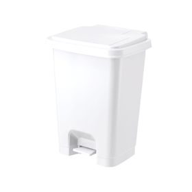 Basurero pedal frontal blanco 25 lt