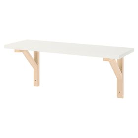 Repisa pared Escuadra blanco/natural