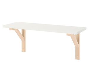 Repisa pared Escuadra blanco/natural