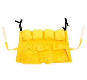 Organizador basurero amarillo 65x50 cm