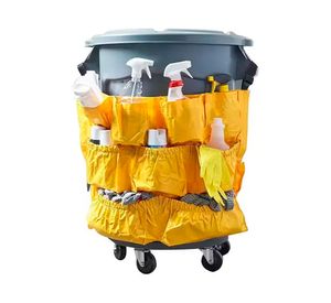 Organizador basurero amarillo 65x50 cm