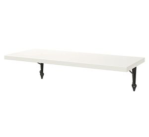 Repisa pared Escuadra metal blanco 30x80x20 cm