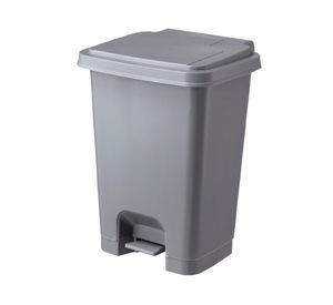 Basurero pedal frontal gris 25 lt