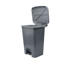 Basurero pedal frontal gris 25 lt