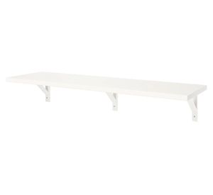 Repisa pared Escuadra triple blanco 23.5x120x20 cm