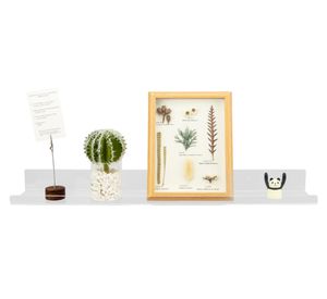 Repisa pared transparente 5x60x10 cm