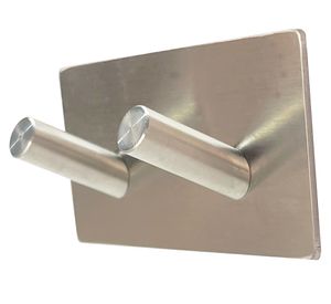 Percha Doble cromado 4.5x9x2.5 cm