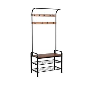 Perchero pie con zapatero