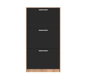 Zapatero Nick negro 3 puertas