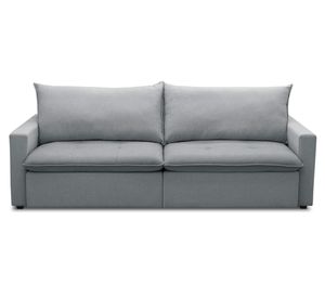 Sofá cama Capri 3 cuerpos poliéster gris