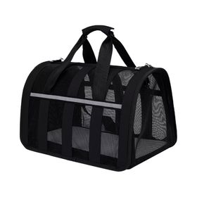 Bolso de transporte mascotas 34x24x23 cm negro