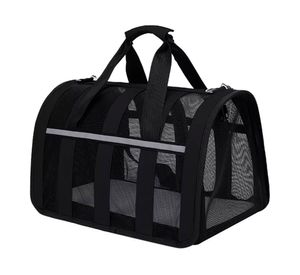 Bolso de transporte mascotas 34x24x23 cm negro