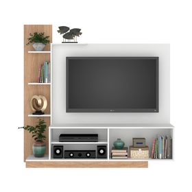 Mueble para TV 55" Reina blanco/café
