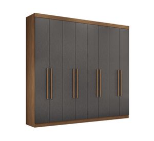 Clóset 8 puertas Vip 8.4 jatoba/grafito 219x238.8x46.3 cm