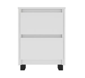 Velador Coímbra 59.8x44.5x44.5 cm 2 cajones blanco