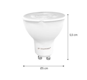 Ampolleta 6 W GU10 luz fría Dicroica GU10-6FR