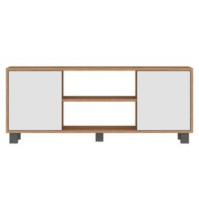 Rack TV 50" Portugal blanco/café